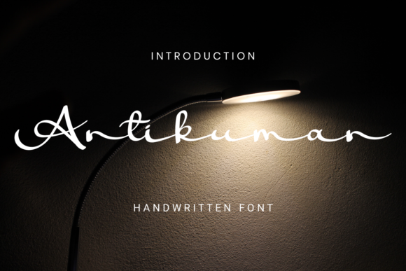 Antikuman: A Flowing Handwritten Font for Timeless Maker Projects