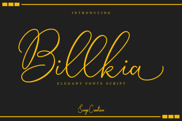 Billkia: A Timeless Script Handwritten Font for Elegant Editorial Design