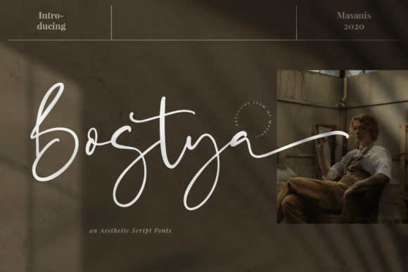 Bostya: A Relaxed Script Handwritten Font for Elegant Digital Branding