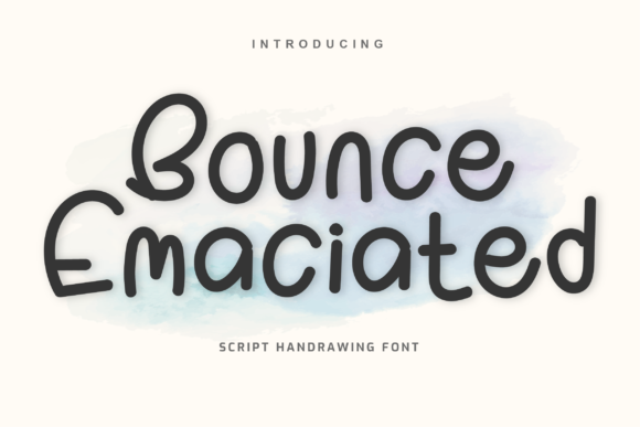 Bounce Emaciated Script Handwritten Font for Creative Branding