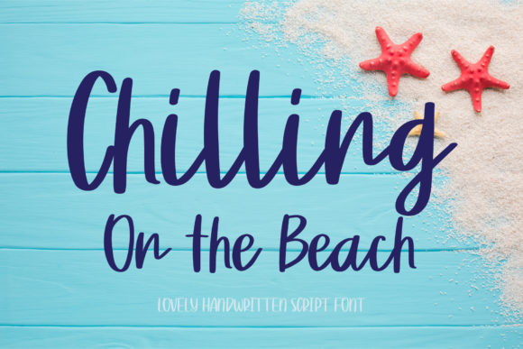 Chilling on the Beach: A Modern Handwritten Font for Editorial Design