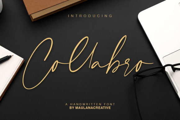 Collabro: An Elegant Script Handwritten Font for Editorial Design