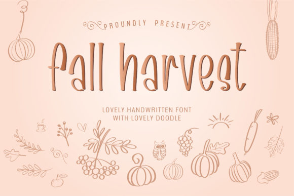 Fall Harvest Script Handwritten Font for Warm, Engaging Brand Content