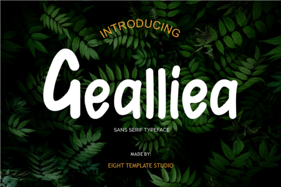 Gealliea: A Handwritten Font for Creative Web Design