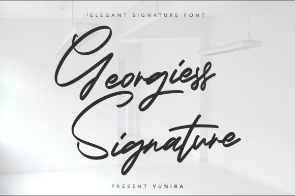 Georgiess Signature Font for Elegant, Contemporary Branding