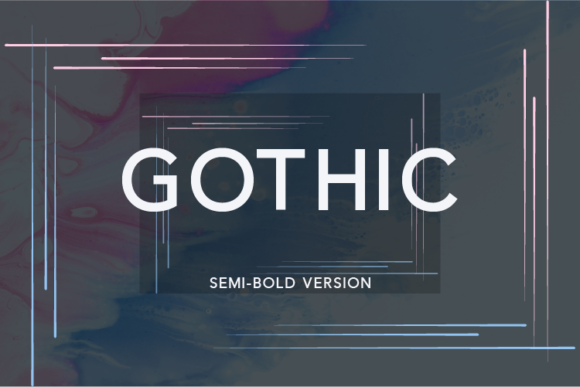 Gothic Semi-Bold: A Modern Sans Serif Font for Polished Branding