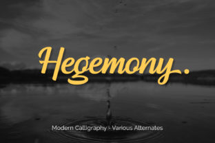 Hegemony: A Modern Calligraphy Typeface for Editorial Impact