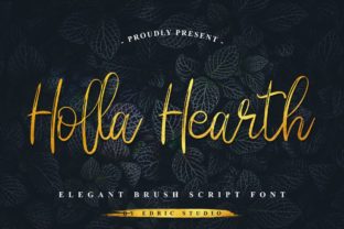 Holla Hearth: A Script Handwritten Font for Creative Crafters