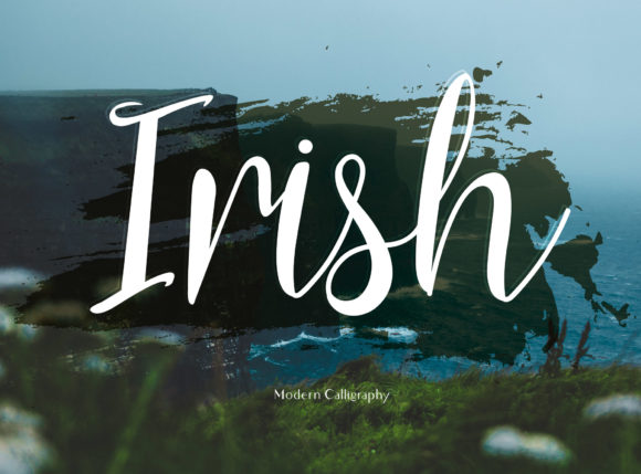 Irish Font: A Cute & Flowing Handwritten Typeface for Brand Warmth