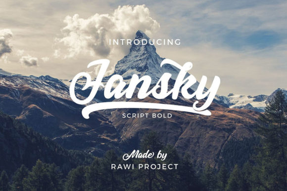 Jansky: Urban Handwritten Font for Real-World Design