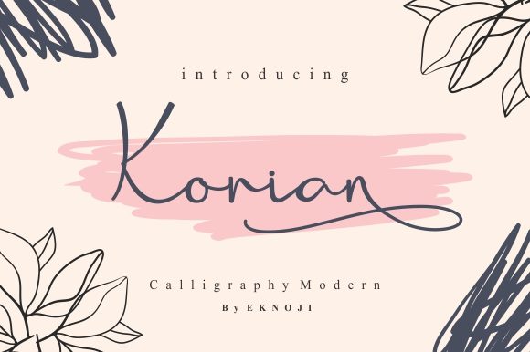 Korian Script Handwritten Font for Elegant Design
