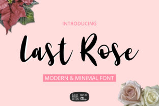 Last Rose Font: A Romantic Script Handwritten Typeface for Modern Branding