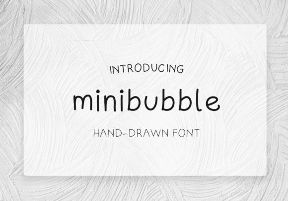 Minibubble: A Script Handwritten Font for Modern Web Design
