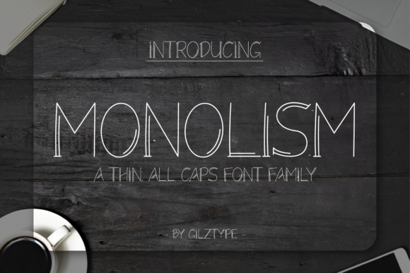 Monolism: A Minimalist Handwritten Font for Crafters