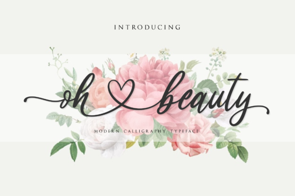 Oh Beauty Script Handwritten Font for Elegant Branding