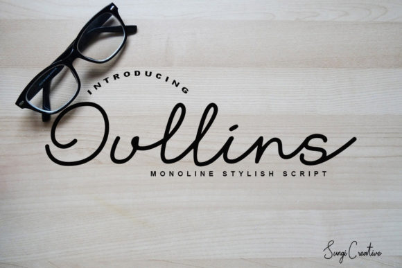 Oullins Script Handwritten Font for Makers
