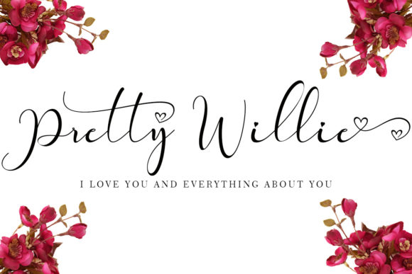 Pretty Willie Script Handwritten Font for Elegant Craft Projects