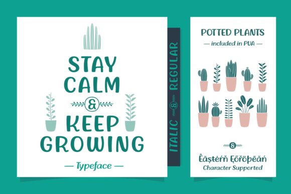 Stay Calm Keep Growing Font for Warm, Human-Centered Web Design