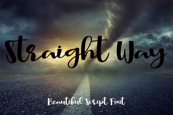 Straight Way: A Timeless Script Handwritten Font for Elegant Design