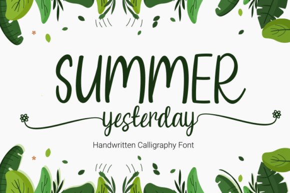 Summer Yesterday: A Script Handwritten Font for Editorial Design and Branding