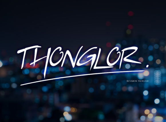 Thonglor: A Script Handwritten Font for Modern Web Design